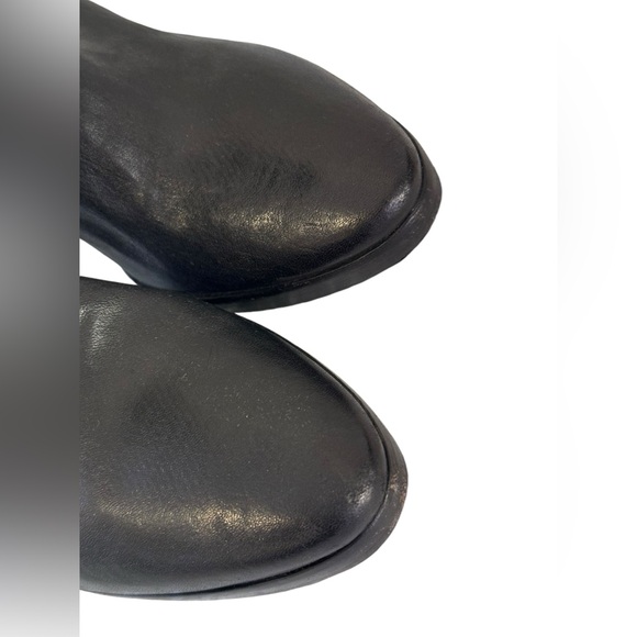 Vero Cuoio Women's Tall Black Leather Boots Size 8.5 - Picture 6 of 9